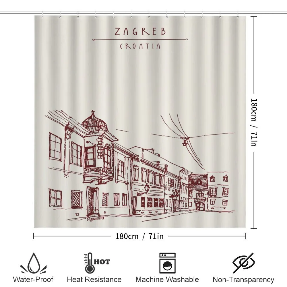 Vintage Hand Drawn Zagreb — Detail 2