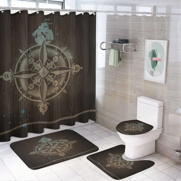 Boating Ship Rope on a shower curtain