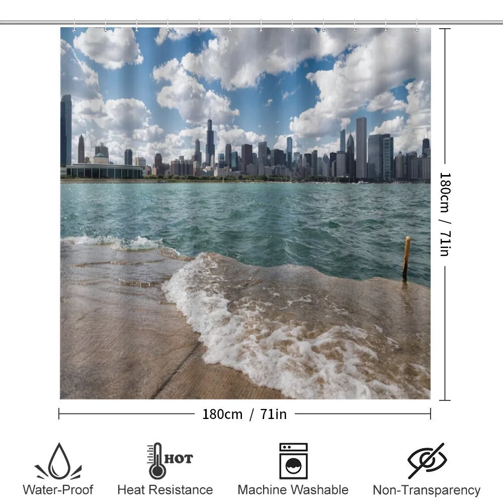 Chicago Skyline and Lake — Detail 2