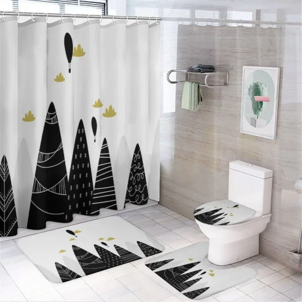 Clouds Mountain Region on a shower curtain