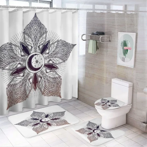 Eastern Feathers Petal on a shower curtain