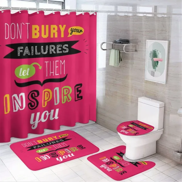 Failures Inspire on a shower curtain