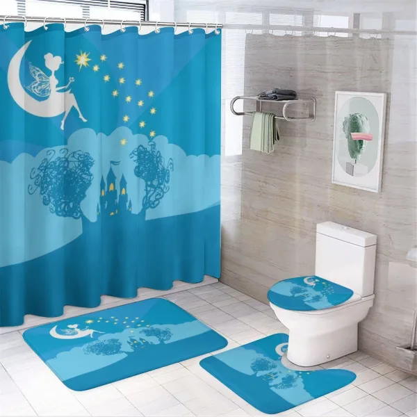 Fairy Tale Princess Girl on a shower curtain