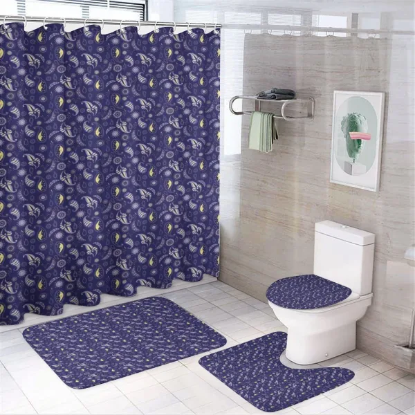Floral Abstract Ornate on a shower curtain