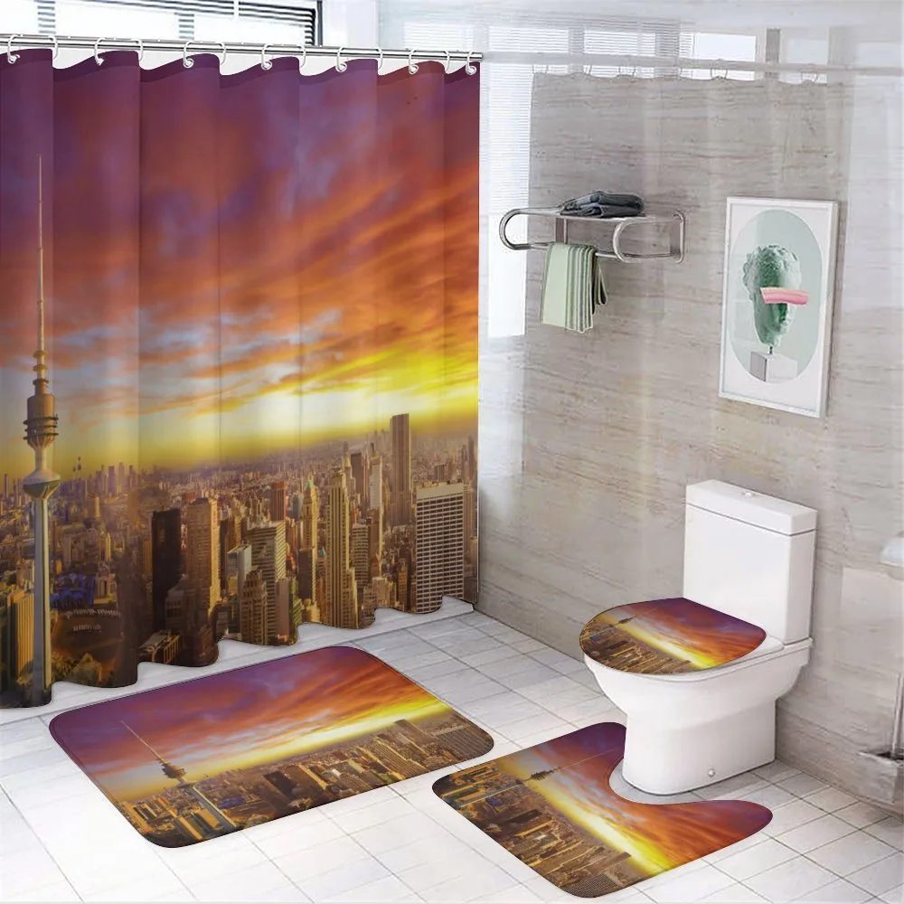 Kuwait Cityscape Sunset — Your design