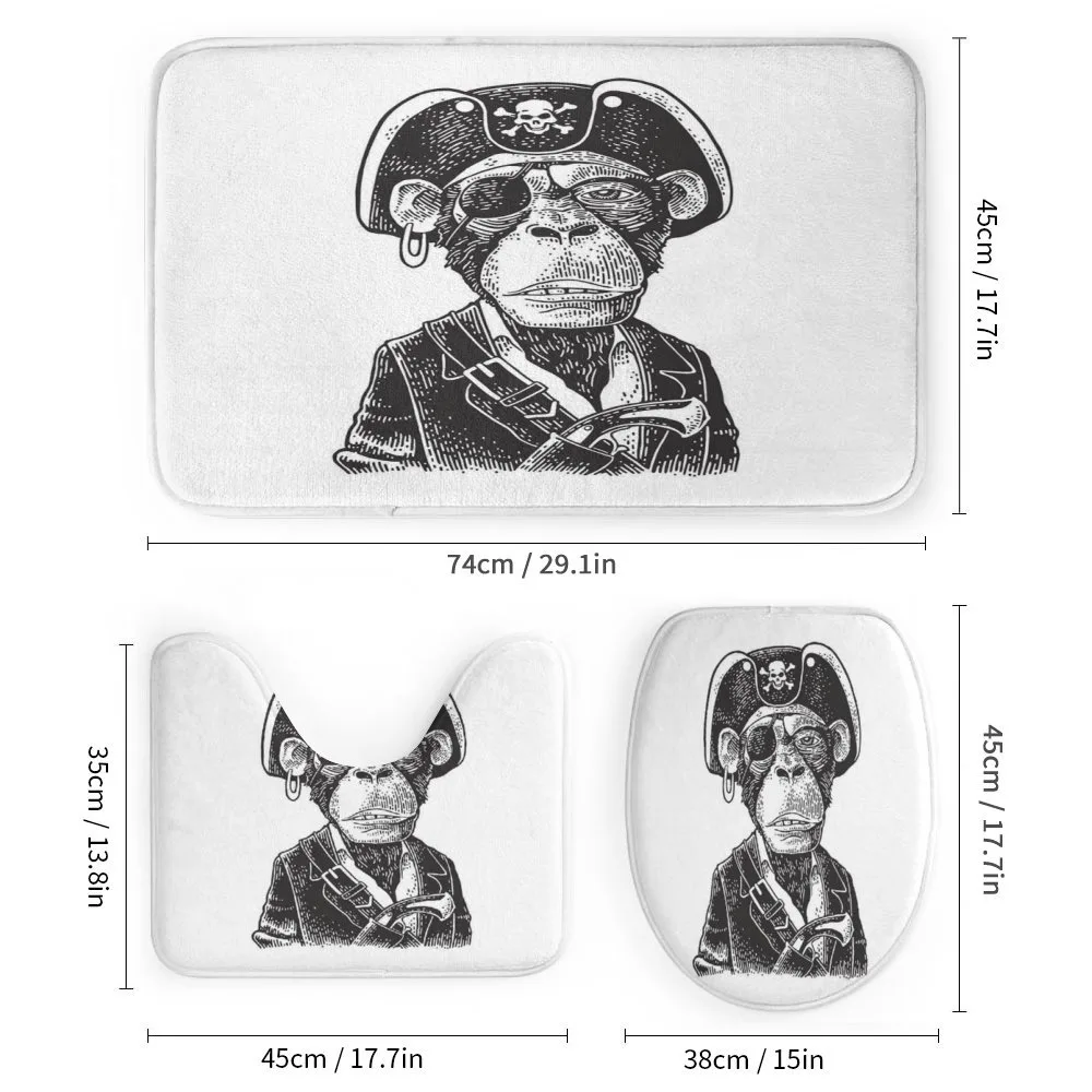 Pirate Monkey Portrait Art — Detail 1