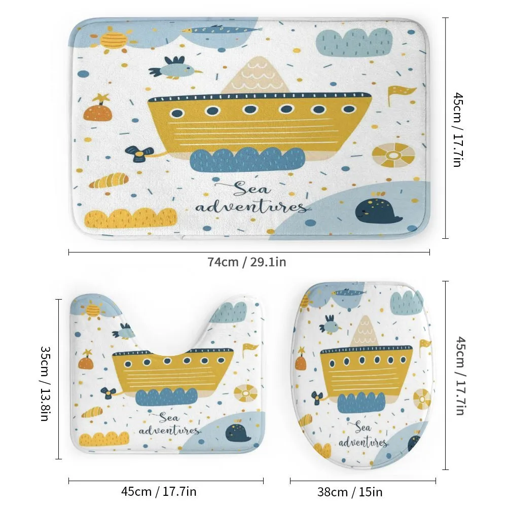 Ship and Puffy Clouds — Detail 1