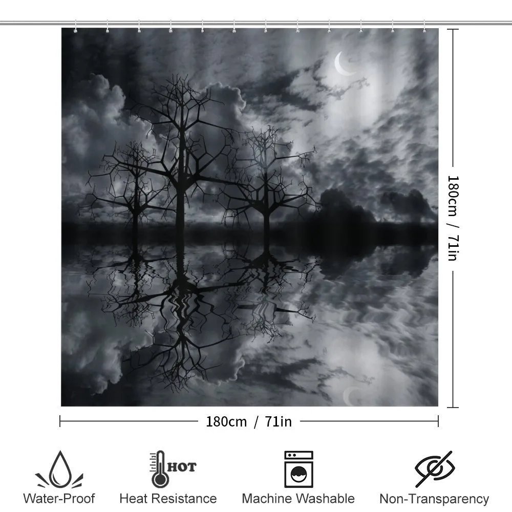Trees Night Sky Cloud — Detail 2
