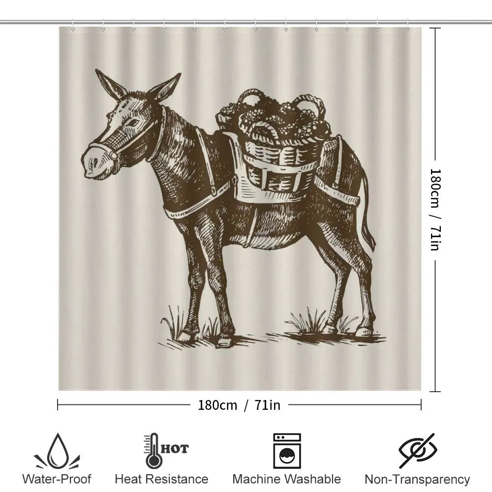 Vintage Animal with Baskets — Detail 2
