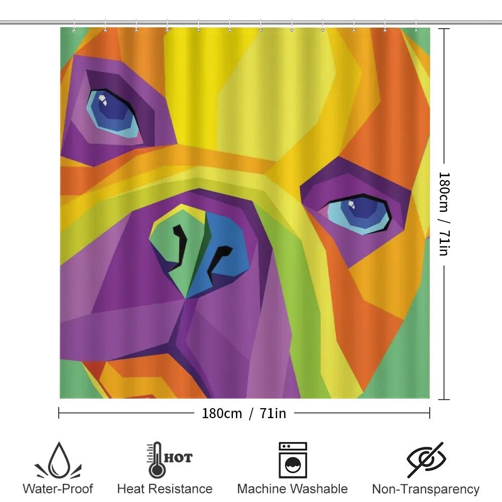 Abstract Vibrant Face — Detail 2