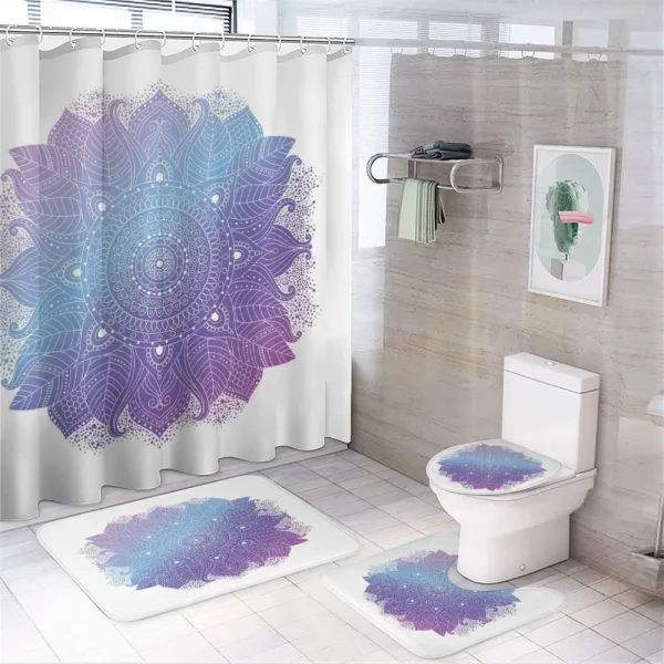 Bohemian Mandala on a shower curtain