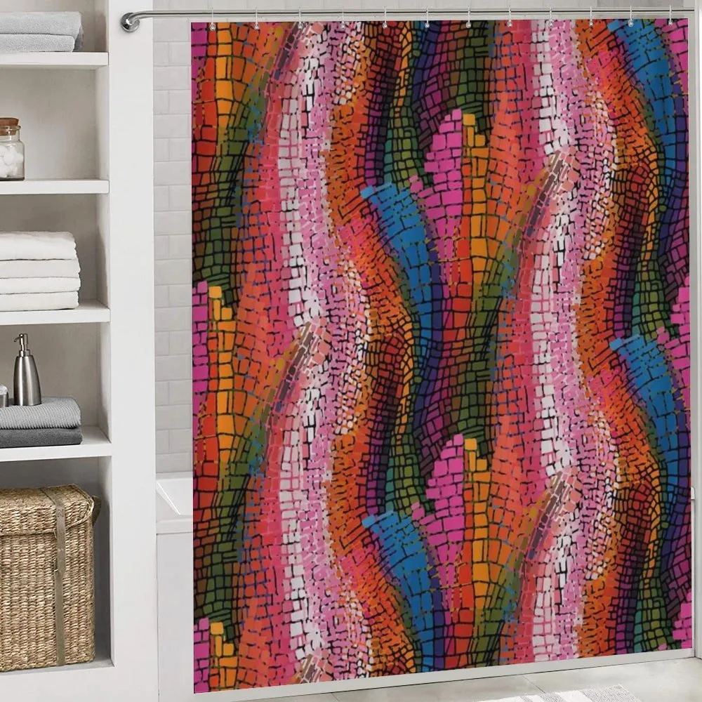 Colorful Wavy Mosaic — Detail 4