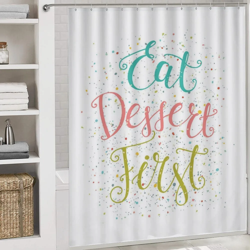 Cursive Eat Dessert First — Detail 4