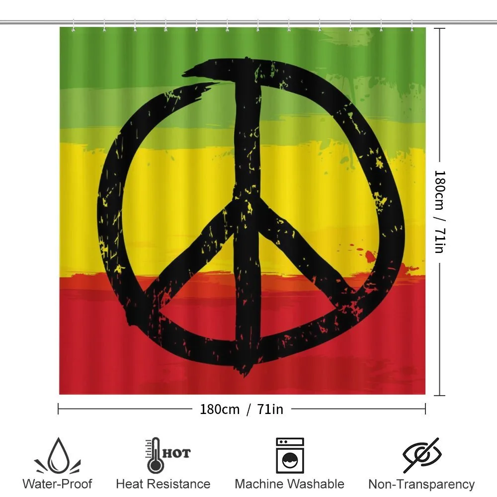 Grunge Hippie Peace Sign — Detail 2