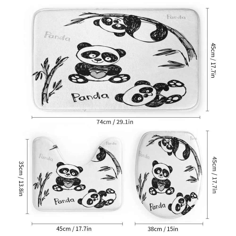 Hand Drawn Panda Poses — Detail 1