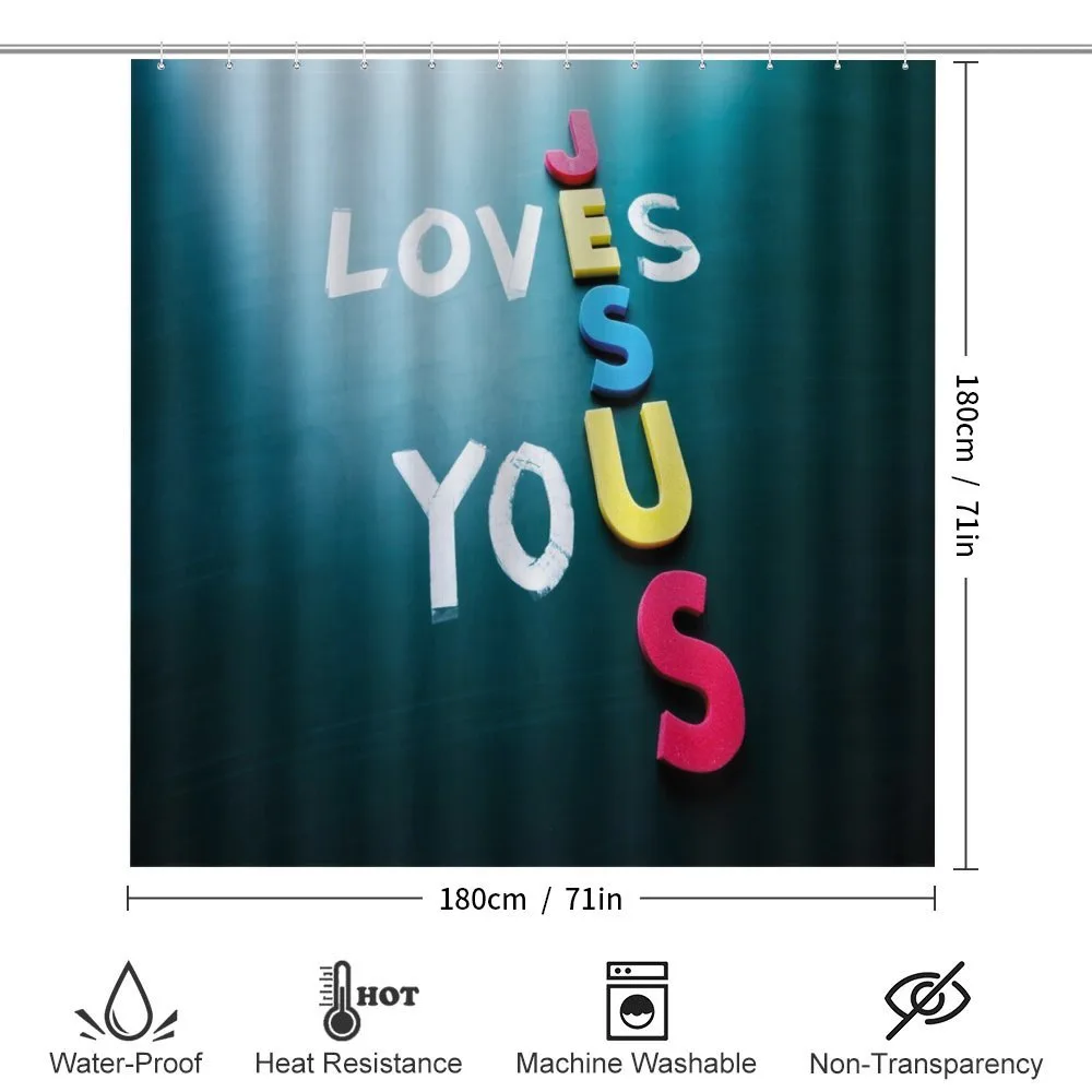 He Loves You Phrase Colorful — Detail 2