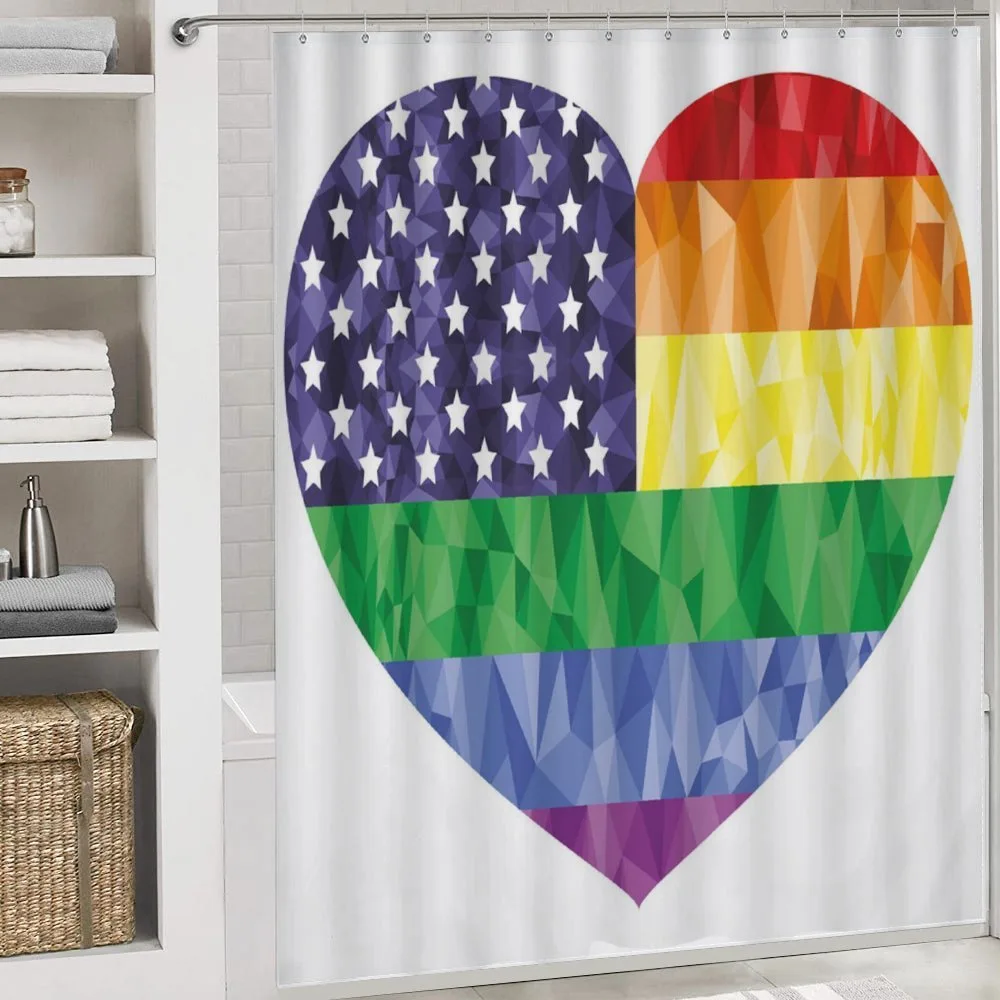Heart Gay Flag Rainbow Art — Detail 4