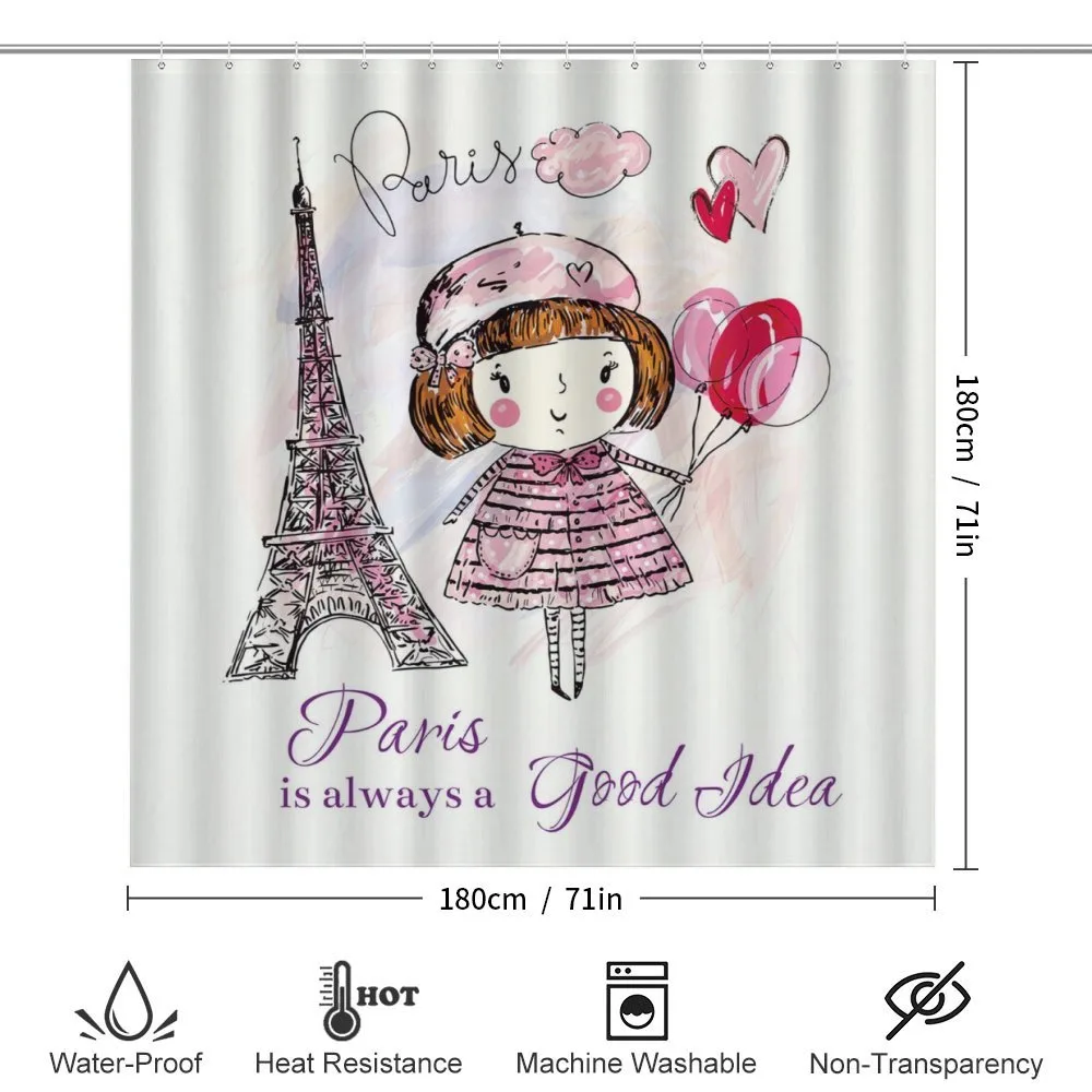 Hearts on Eiffel Tower — Detail 2