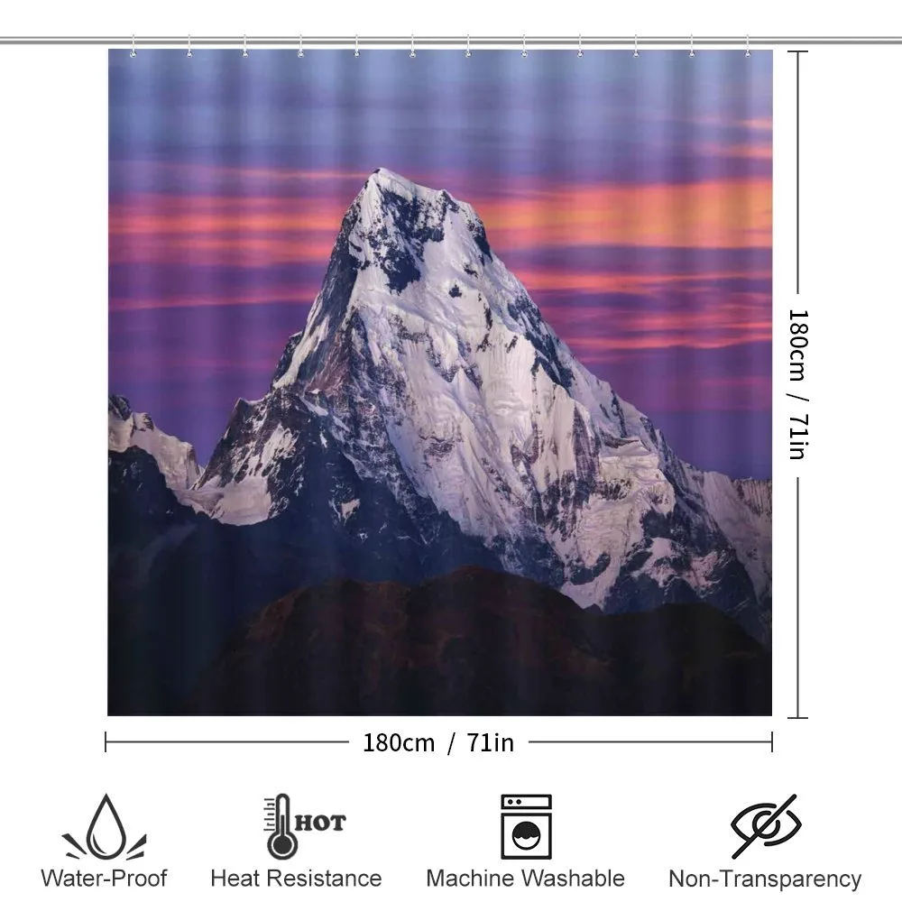 Himalayas in the Sunset — Detail 2