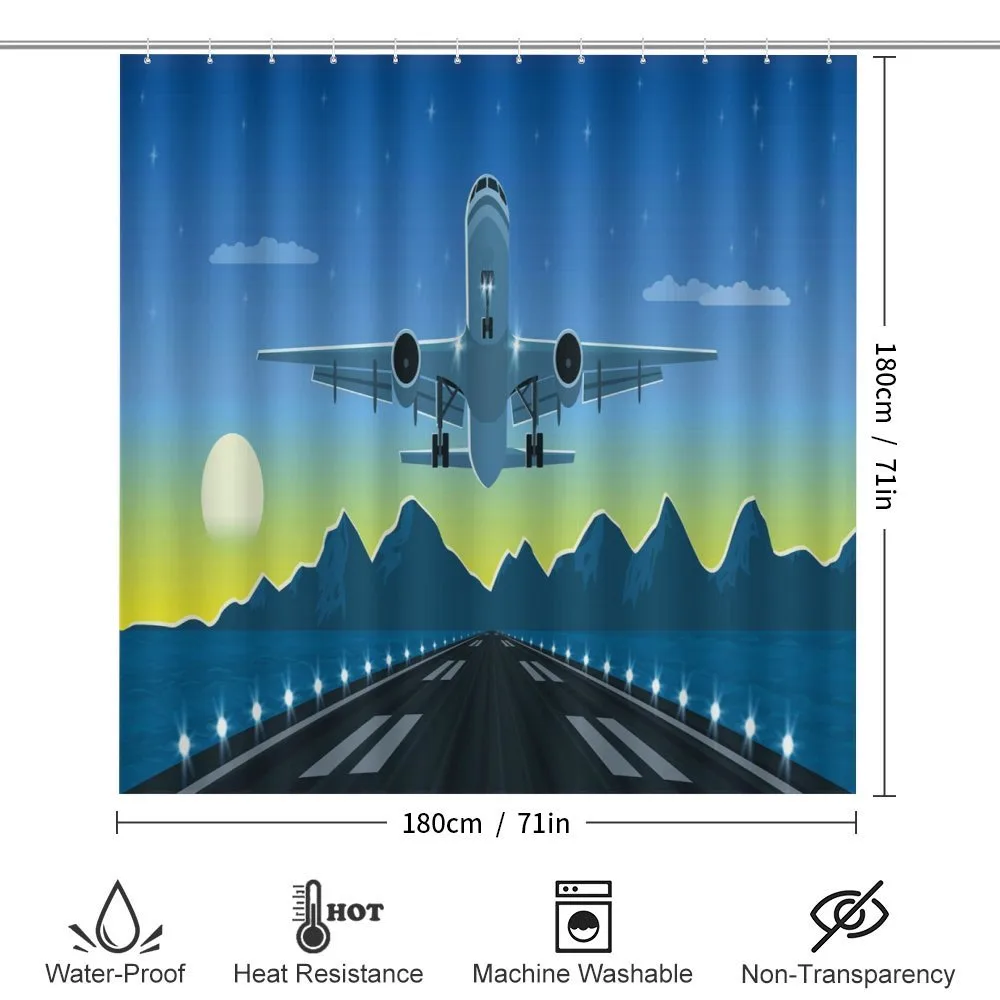 Landing Plane with Mountain — Detail 2