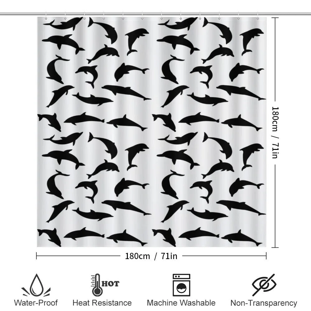 Ocean Mammal Silhouette — Detail 2
