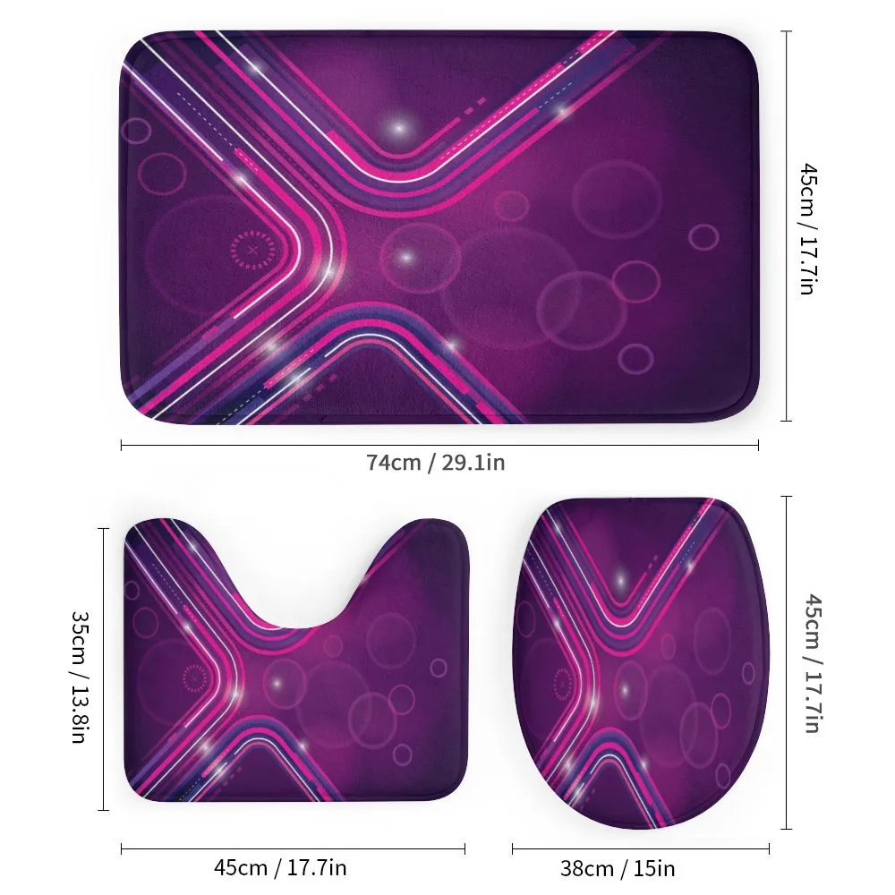 Purple Lines Circles — Detail 1