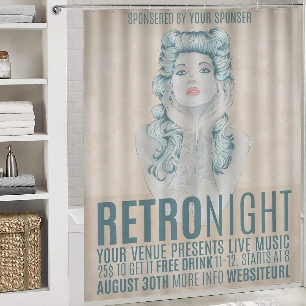 Retro Night Party Woman — Detail 4