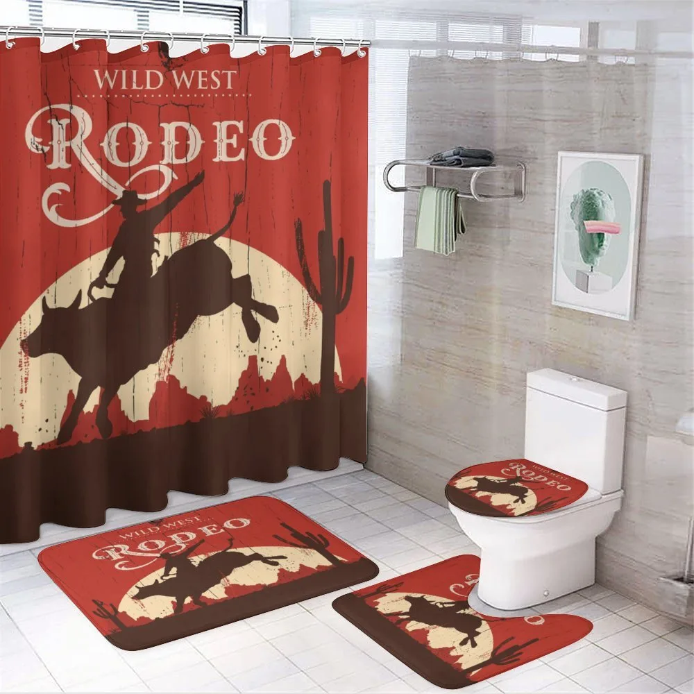 Rodeo Cowboy Rides Bull — Your design