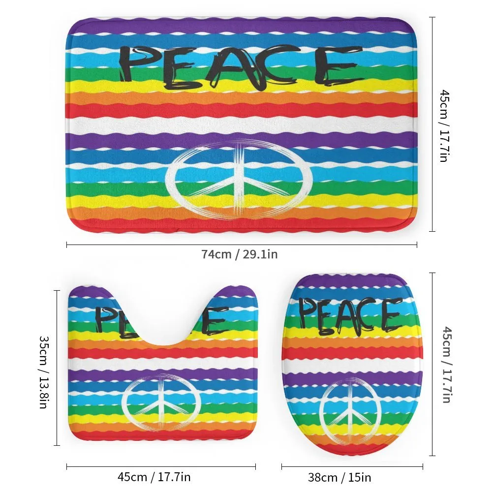 Stripes Peace Lettering — Detail 1