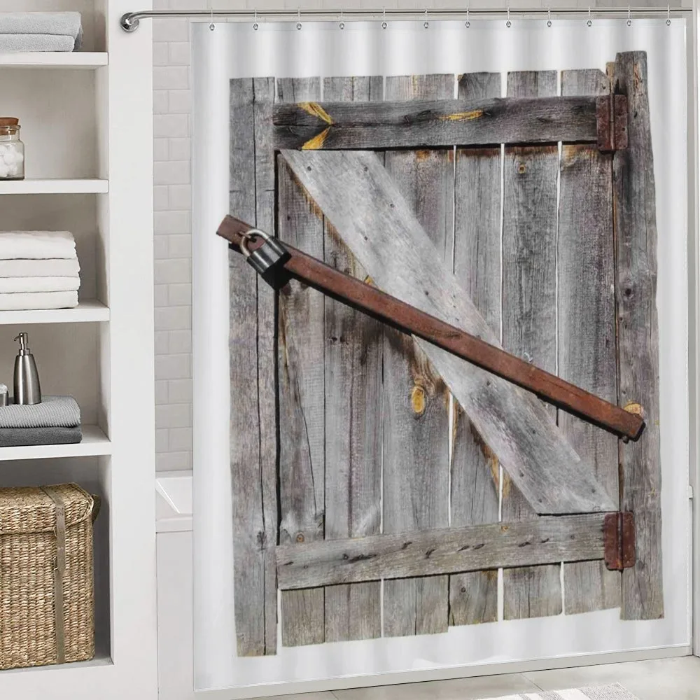 Aged Wooden Barn Door — Detail 4