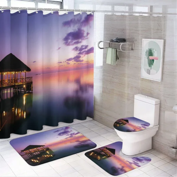 Arbor Dramatic Night on a shower curtain