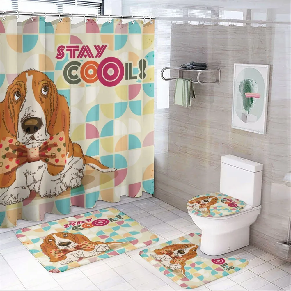 Basset Hound Dog with Bow — Your design