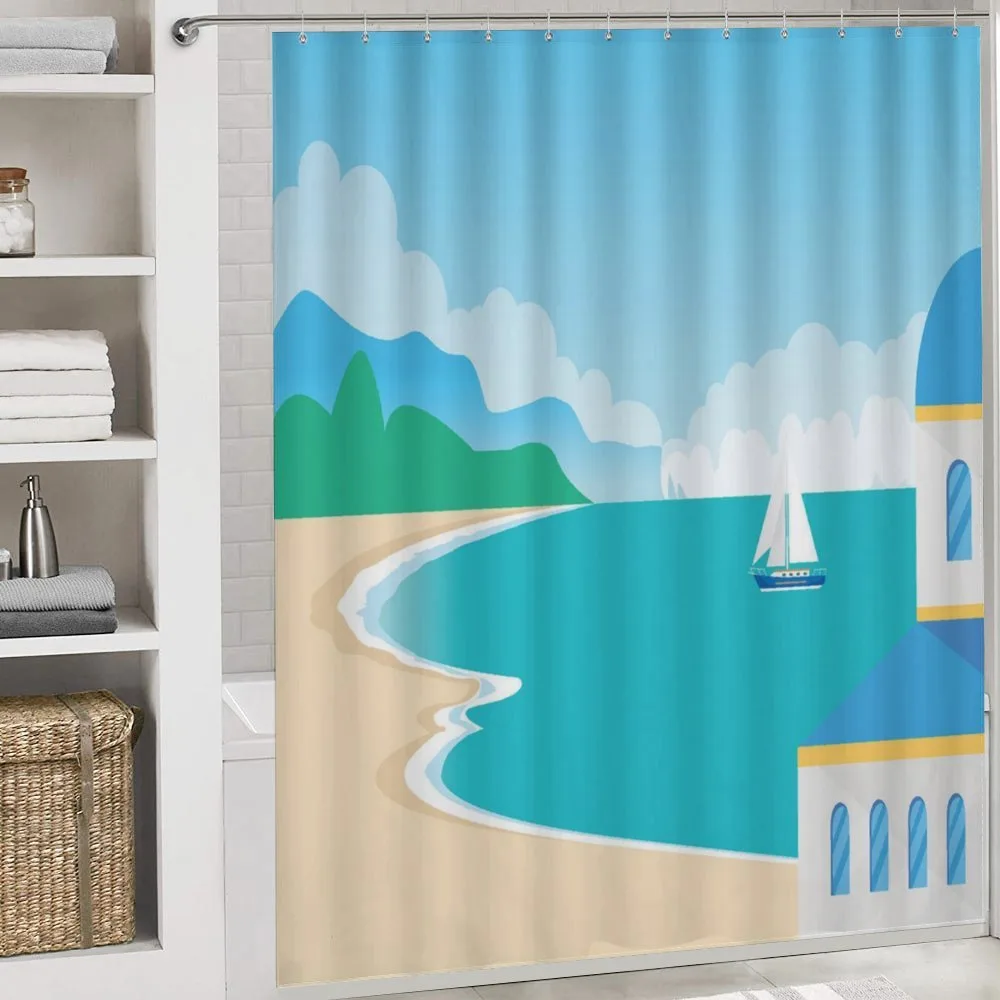 Calm Seascape Cartoon — Detail 4