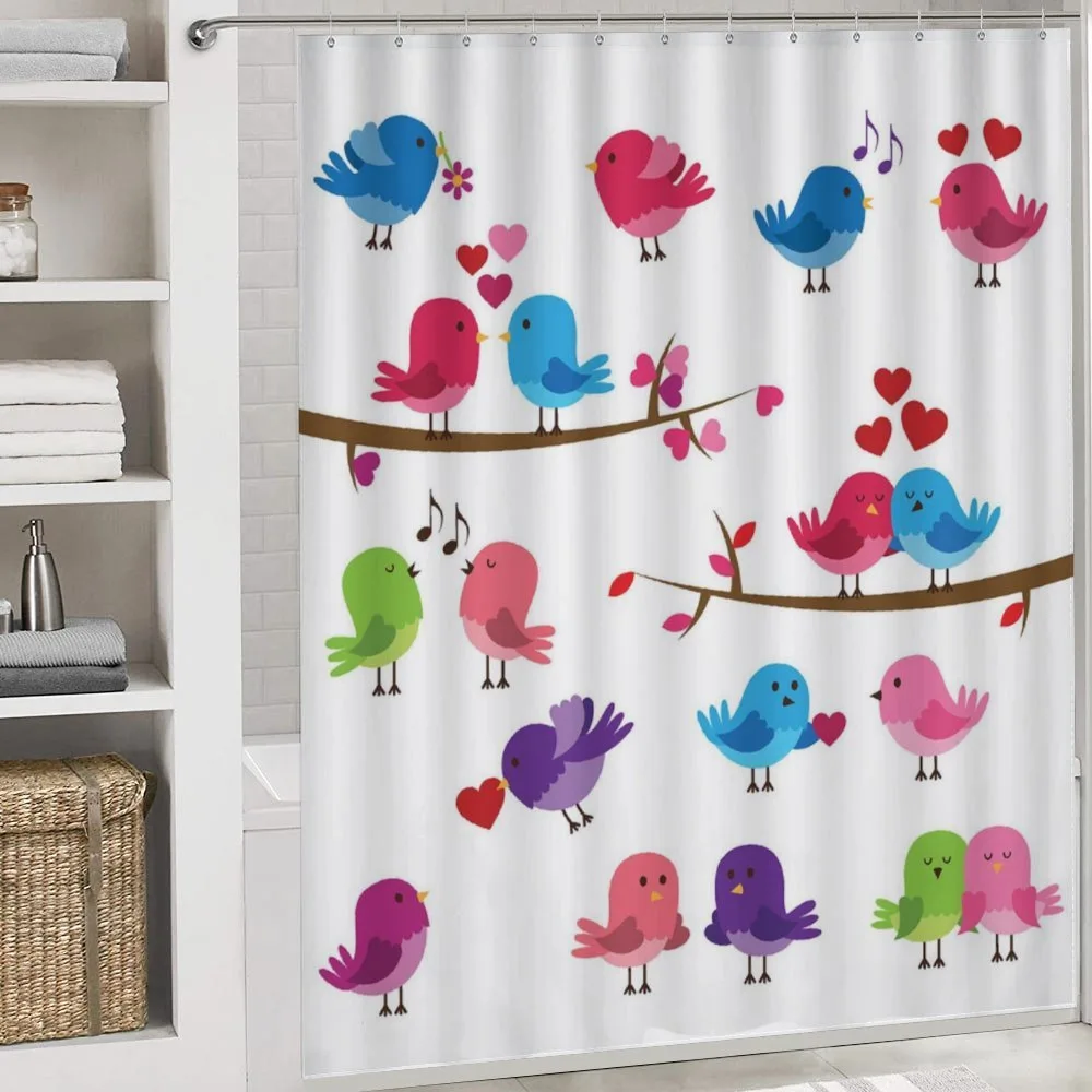 Colorful Birds Love Pattern — Detail 4