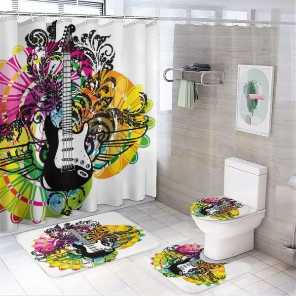 Floral Vibrant on a shower curtain
