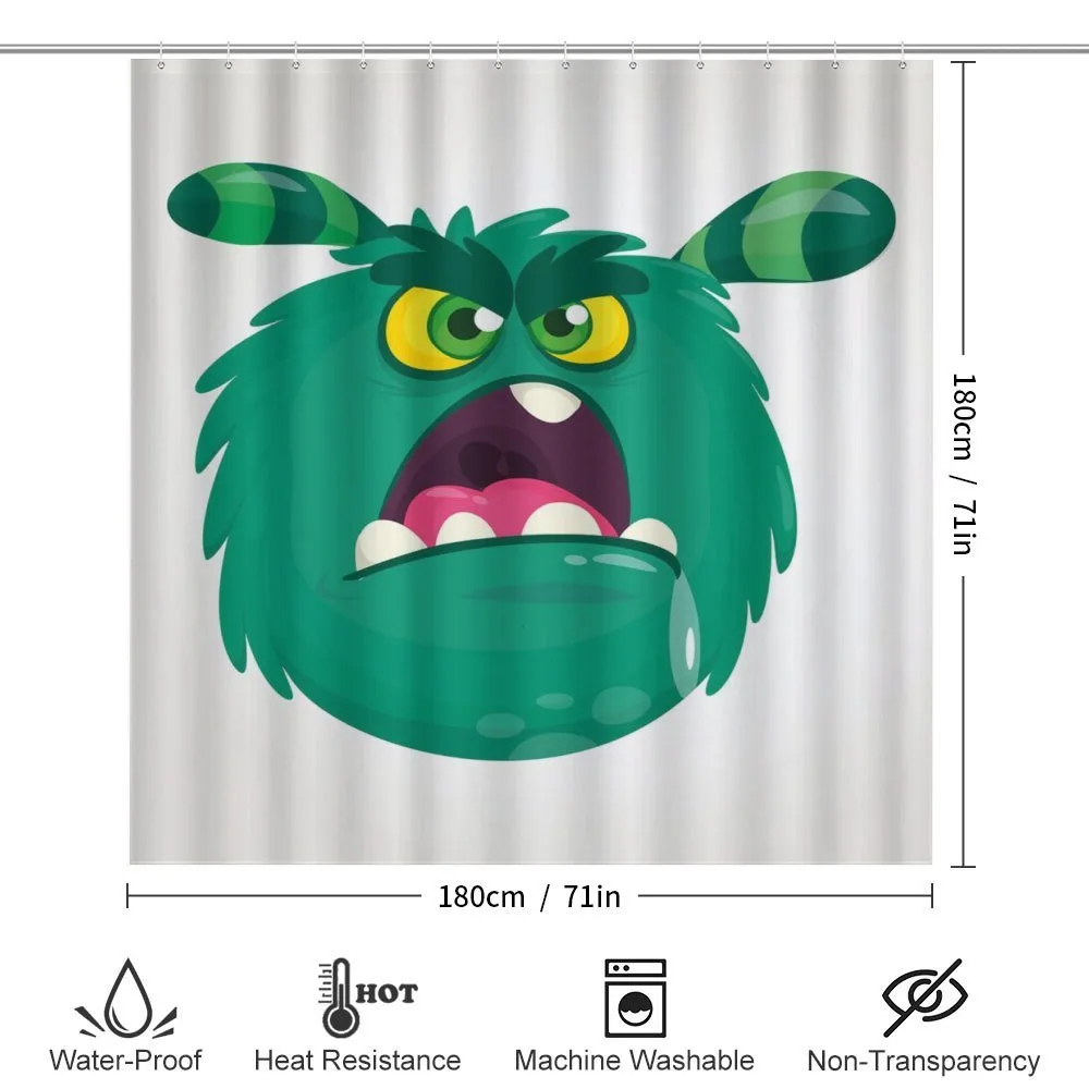 Fluffy Angry Monster Cartoon — Detail 2