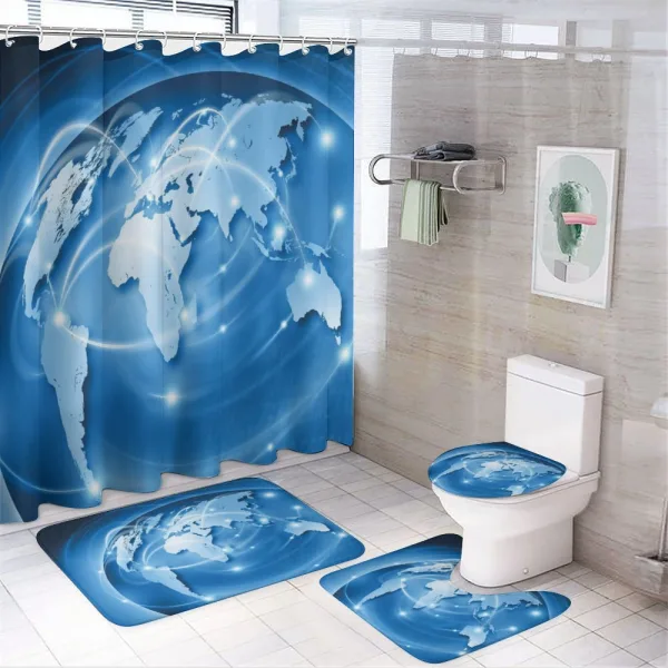 Global Commerce Network on a shower curtain