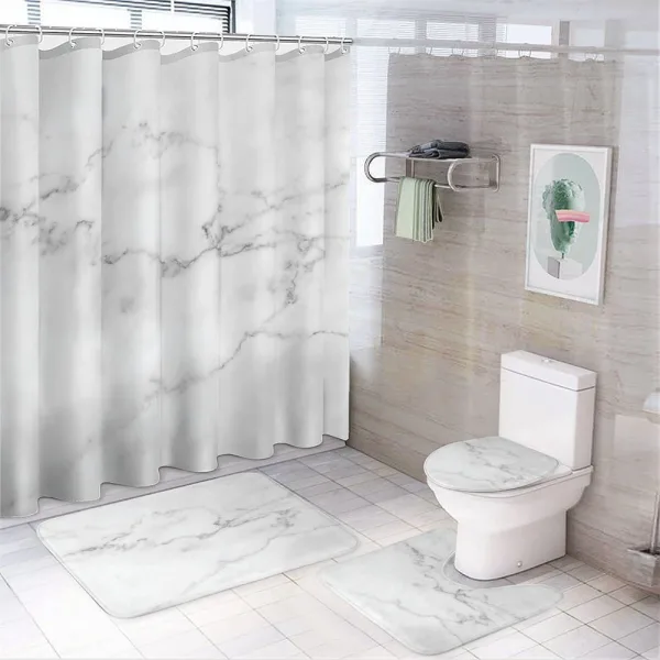Mineral Organic on a shower curtain