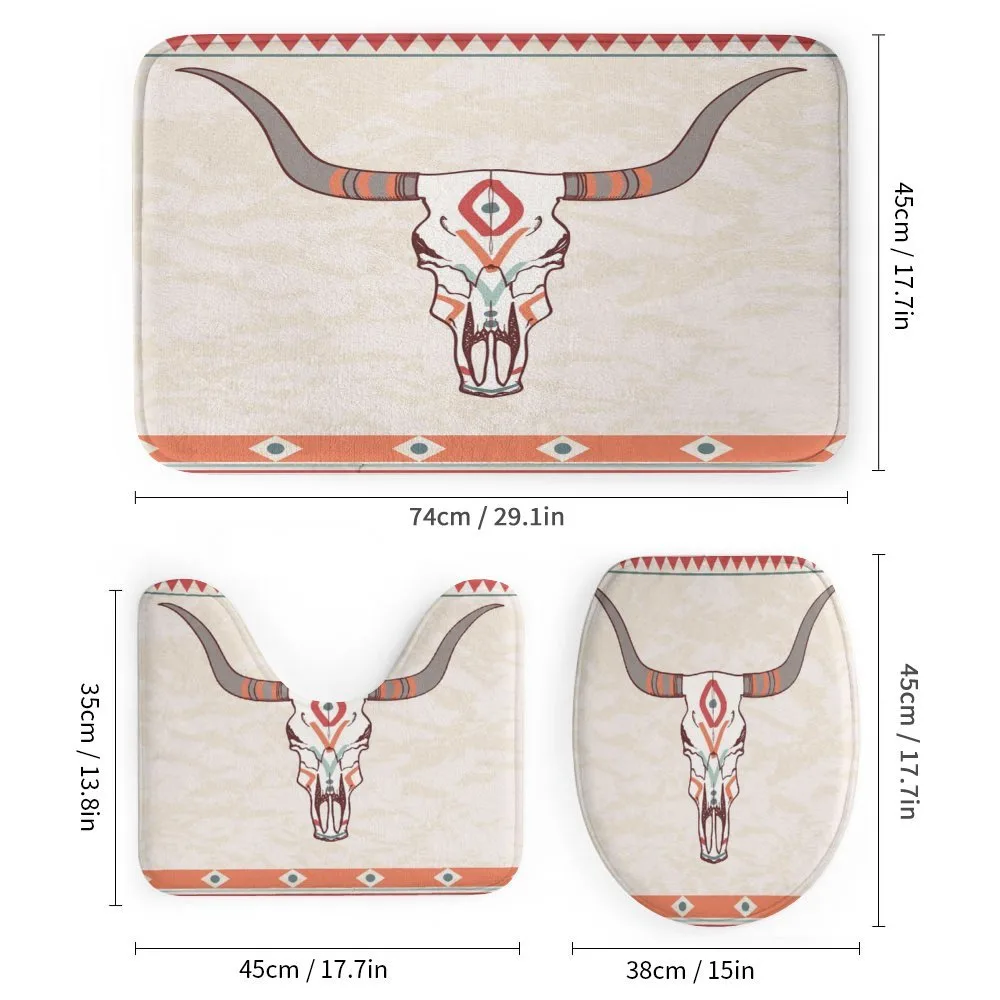 Ornate Bull Skull — Detail 1