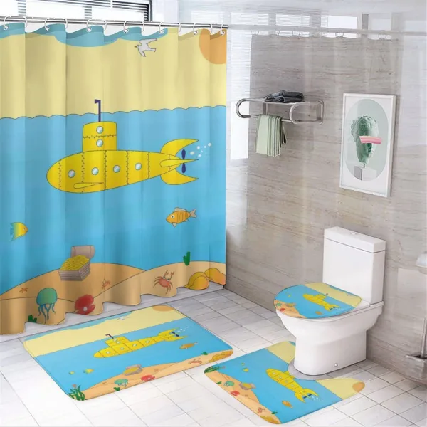 Sea Creatures on a shower curtain