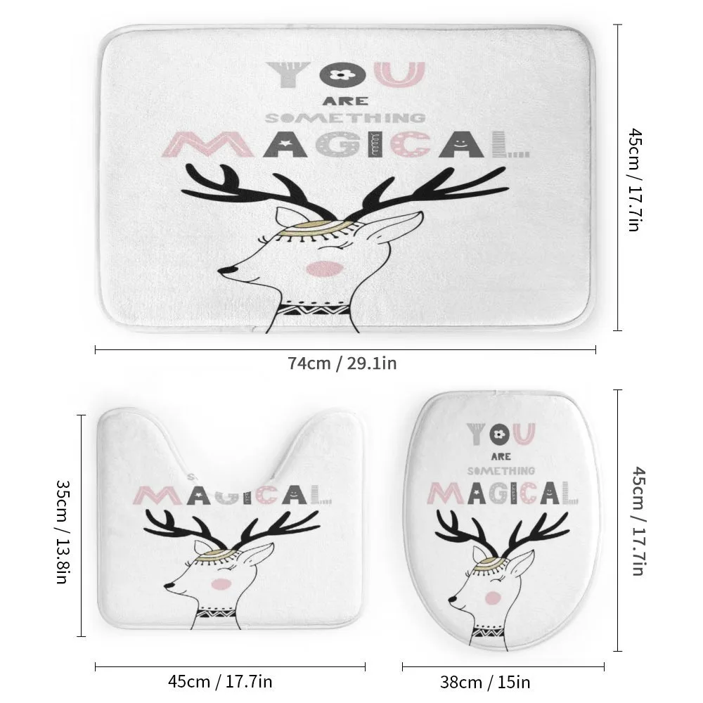 Slogan with Deer Design — Detail 1