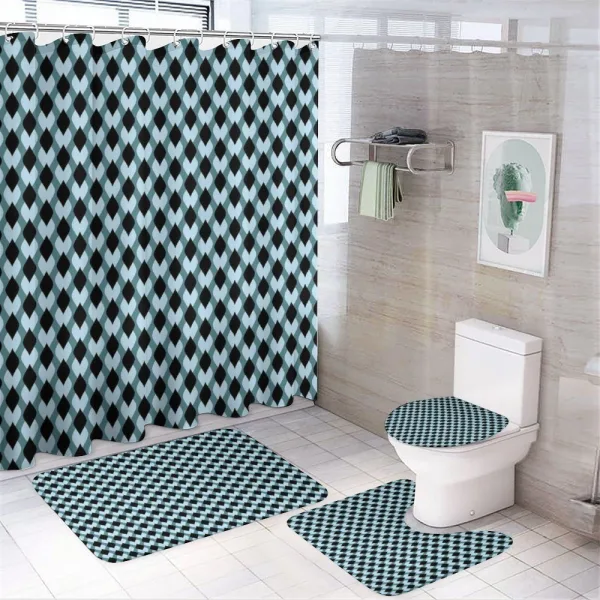 Surreal Leaf Pattern on a shower curtain