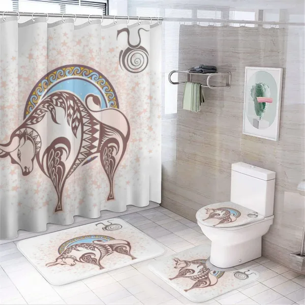 Taurus Astrology on a shower curtain