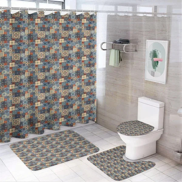 Tunisian on a shower curtain