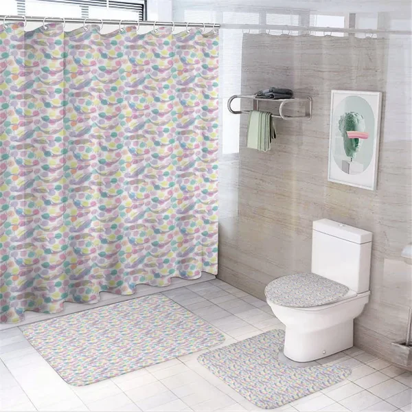 Underwater Wildlife Motif on a shower curtain