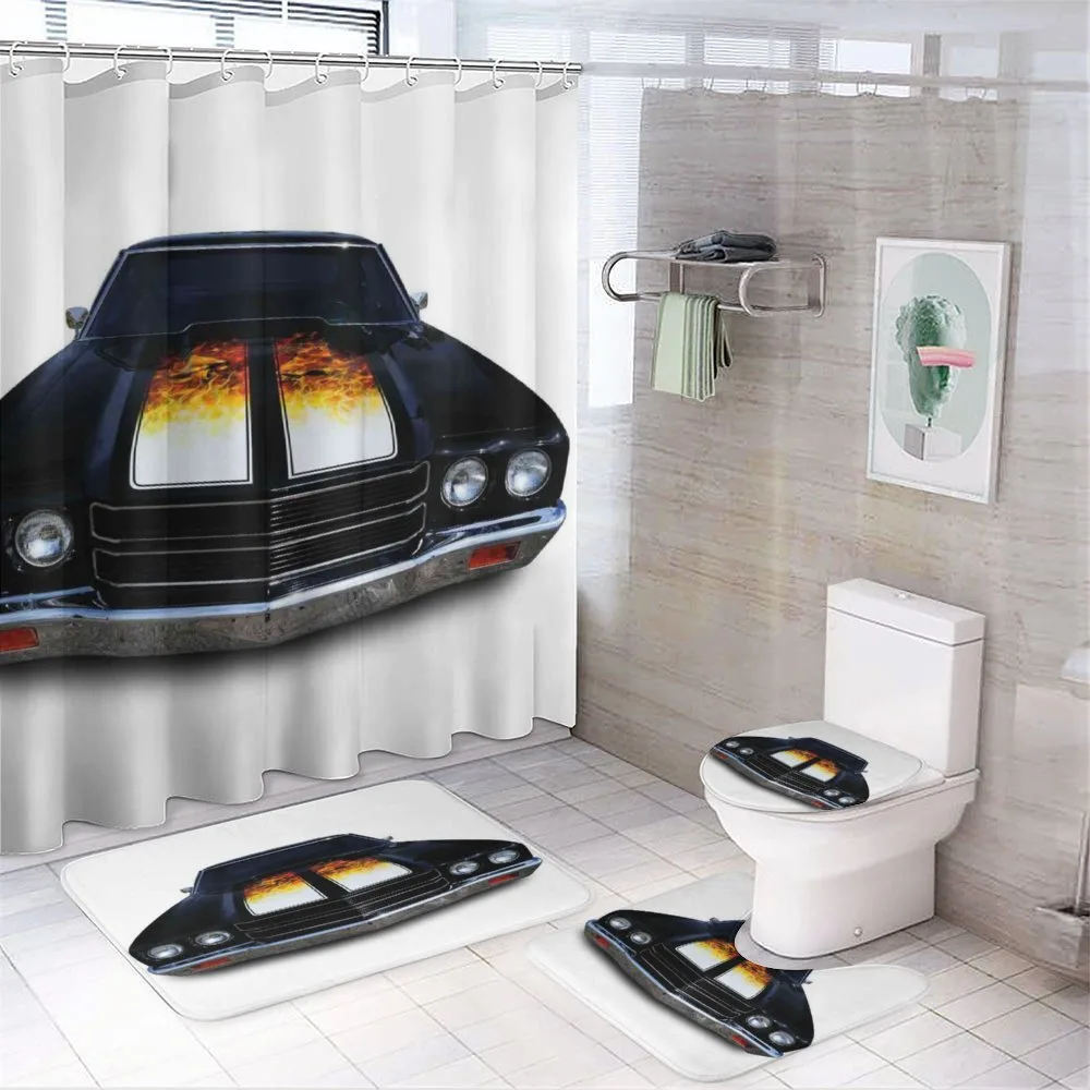 Vintage Retro Car Flame — Your design