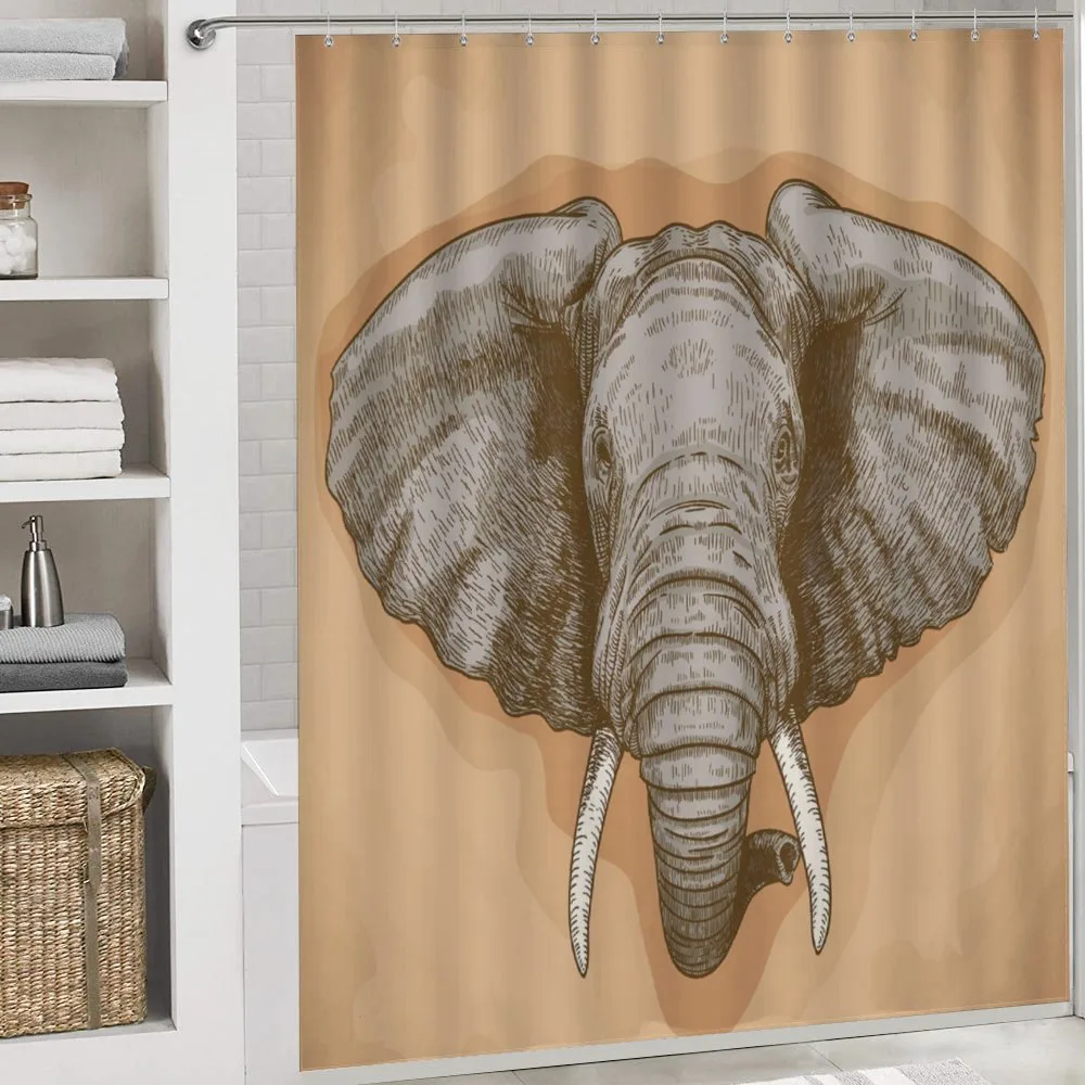 Wild Retro Elephants — Detail 4