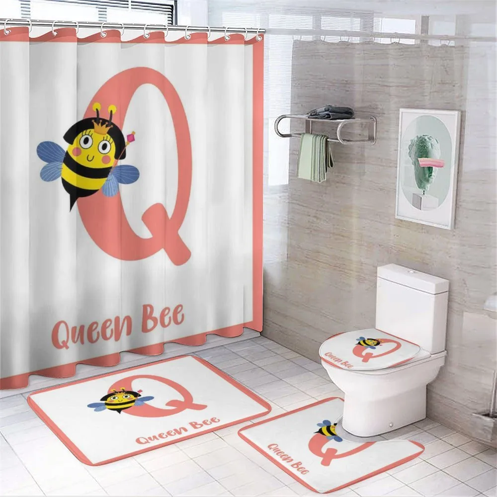 Cartoon Animal Letter Q — Your design