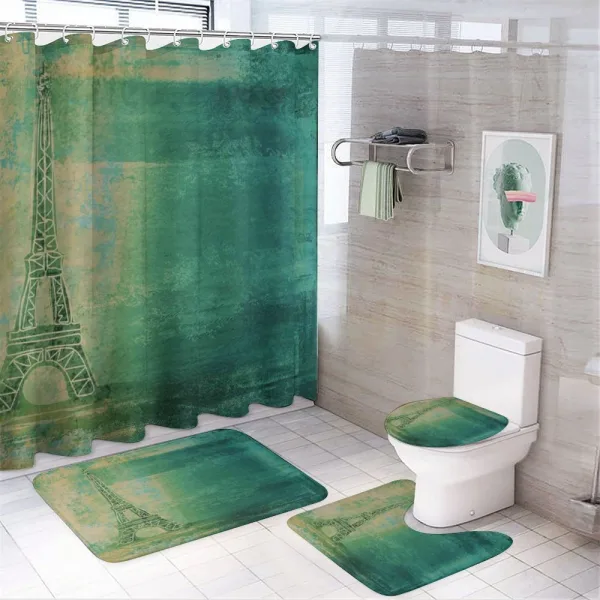 Colorful Ombre Sketch on a shower curtain