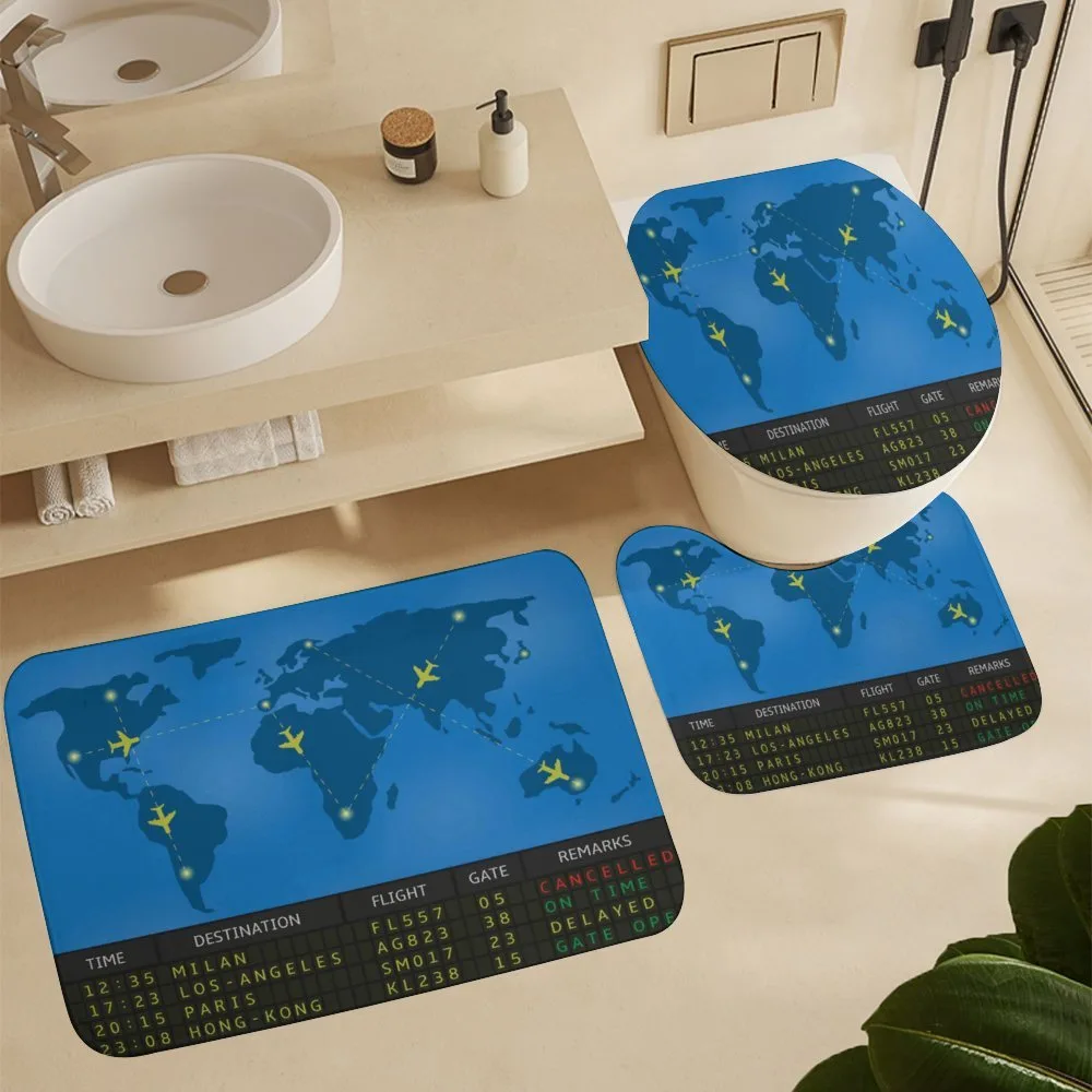 Departure Board World Map — Detail 5